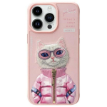 NIMMY &uuml;mbris COOL&CUTE 2.0 Cat jaoks IPHONE 15 Pro roosa