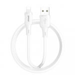 BWOO 3A silikoninis laidas X329L usb - lightning 3A 1m baltas