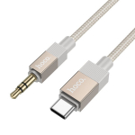 Audio adapteris Hoco (UPA32B) USB-C į 3,5mm(p) auksinis (1M)