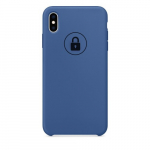 Dėklas "Silicone Case" skirtas iPhone X (XS) / Delft Blue / su įpakavimu