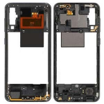 Samsung A505 A50 2019 Prism Crush Black keskmine korpus koos helisignaaliga ja k&uuml;lgnuppudega, originaal (kasutatud, B-klassi)