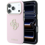 Guess Smooth & Big Strass Logo &uuml;mbris iPhone 18 Pro Max / 17 Pro Max &ndash; roosa
