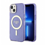 Guess GUHMP14MHCMCGU iPhone 14 Plus 6.7" lilla/lilla hardcase Glitter kuldne MagSafe