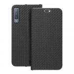 LUNA Book Carbon dėklas telefonui SAMSUNG A7 2018 juodas