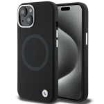 BMW Signature Liquid Silicone MagSafe &uuml;mbris jaoks iPhone 15 Plus - must