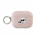 Karl Lagerfeld Monogram Karl & Choupette Head &uuml;mbris jaoks AirPods Pro 2 - roosa