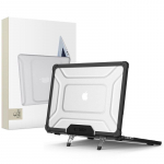 Tech-Protect SmartShell Pro &uuml;mbris jaoks MacBook Air 13" 2023-2025 M2 / M3 / M4 - l&auml;bipaistev and must