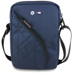 BMW Nylon Pockets & Metal Logo 8" Tablet Bag - Navy sinine