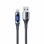 WEKOME WDC-166 Sakin Series USB-A&ndash;Lightning laadimis- ja andmekaabel, 1 m, 6 A, Tarnish v&auml;rvitoonis