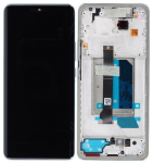 Ekranas Xiaomi Redmi Note 14 Pro+ 5G su lietimui jautriu stikliuku ir rėmeliu Frost Blue originalus (service pack)