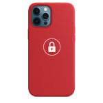 Dėklas "Silicone Case" skirtas iPhone 12 Pro Max / Red / su įpakavimu