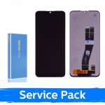 Ekranas skirtas Samsung A037G A03s EU juodas (Service Pack / Aftermarket)(NF version)