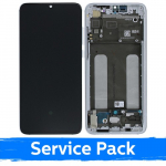 LCD Ekraan &Uuml;hildub Xiaomi Mi 9 Lite Koos Frame / Pearl Valge / (Service Pack)