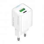 Wozinsky WWC-35W GaN USB-A + USB-C v&otilde;rgulaadija - valge