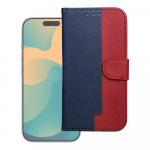 Raamat&uuml;mbris iPhone 17 / 18 Split Book tumesinine ja punane