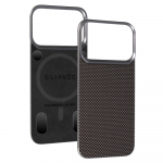Liavec Carbon Layer Magsafe Aramid Fiber &uuml;mbris Iphone 17 Pro Max kuldne