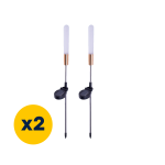 Komplekt: Forever Light p&auml;ikeseenergial LED-lamp SUNARI FLS-72, &uuml;mmargune kristall-lamp, 3000K, 600mAh, 0,72Wh, Ni-MH, x2