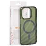 Tecto Shield Desert Mag &uuml;mbris mudelile iPhone 15 Pro 6,1", tume oliivroheline