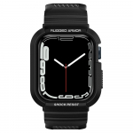 Spigen Rugged Armor Pro &uuml;mbris koos rihmaga Apple Watch 4 / 5 / 6 / 7 / 8 / SE (44/45 mm) - must