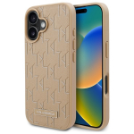 Karl Lagerfeld Hot Stamp Magsafe iPhone 16 &Uuml;mbris - Beige