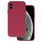 Silicone Lite &Uuml;mbris jaoks Iphone X/XS burgundia