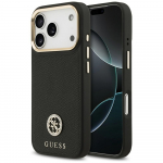 Guess Grained Strass Logo MagSafe &uuml;mbris jaoks iPhone 17 Pro - must