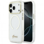 Guess IML Script Metal MagSafe &Uuml;mbris for iPhone 17 Pro Max - Clear