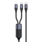 USAMS Laidas U71 USB-C/ Lighning na USB-C1,2m 100W PD Fast Charge juodas/black SJ550USB01 (US-SJ550)