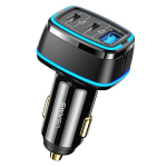 USAMS Tinklinis įkroviklis 3XUSB-C+1XUSB GAN 100W T50 PD (ONLY HEAD) FAST CHARGING juodas CC163TC01 (US-CC163)