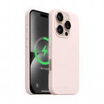 Crong Color Cover Magnetic &ndash; MagSafe &uuml;mbris iPhone 16 Pro Max jaoks (liivroosa)