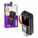 I&scaron;orinė baterija POWER BANK DENMEN 30000mAh (4xUSB; 1xUSB-C) juoda