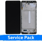 LCD Ekraan &Uuml;hildub Samsung M526 M52s 5G Koos Frame / Blazing Must / (Service Pack)