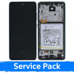 Samsung A525 A52 (A526 A52 5G) mudeliga &uuml;hilduv LCD-ekraan koos raamiga / Awesome Blue / (Service Pack) + AKU KAASAS