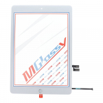 MUSTTBY puuteekraan + tagakleebis + Home iPAD 7 jaoks (valge)