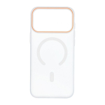 Case for iPhone 18 Pro Max / 17 Pro Max Go Orange compatible with MagSafe transparent