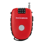 Rockbros 32420981001 jalgrattalukk sisset&otilde;mmatava trossiga, punane