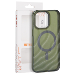 Tecto Shield Desert Mag &uuml;mbris mudelile iPhone 15 Pro Max 6,7", tume oliivroheline