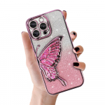 Tel Protect Butterfly Water &Uuml;mbris jaoks Iphone 13 Pro roosa