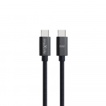 Maxlife MXUC-12 laidas USB-C - USB-C 1,0 m 100W juodas