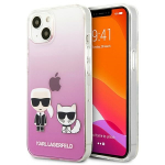 KARL LAGERFELD KLHCP13SCKTRP IPHONE 13 MINI 5.4 "&uuml;mbris roosa/roosa KARL & CHUPETTE