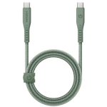 ENERGEA Laidas Flow USB-C - USB-C1.5m žalias/green 240W 5A PD Fast Charge