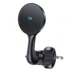Belaidis automobilinis įkroviklis-laikiklis Wozinsky (WCT5-6S4Y) Magnetic (MagSafe 15W) tvirtinamas ant ventiliacijos grotelių juodas