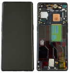 Ekranas Oppo Reno5 Pro 5G su lietimui jautriu stikliuku ir rėmeliu Black originalus (used Grade C)