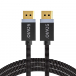 SAVIO DISPLAYPORT (M) - KABELIS DISPLAYPORT (M), V1.4, 3 m, CL-176
