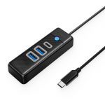 Orico PWC2U-C3 3 pordiga USB-jaotur 2x USB-A 3.0 1x USB-C 3.0 0.5m - must