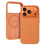 Liavec Silky &uuml;mbris metallist kaamera raamiga Iphone 17 Pro jaoks oranž