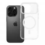 Case for iPhone 16 PRO Aurora compatible with MagSafe white