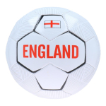England 32 paneeliga treeningjalgpall, suurus 5, valge ja punane