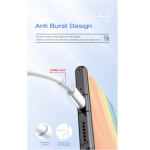 USB-kaabel "Commun", valge, "Type-C", 100 cm, pakendis (standardkarp)