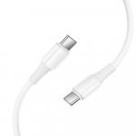Kaabel USB C to USB C Hoco 3A 60W 1 m X120 valge